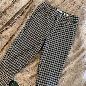 High waisted plaid Hollister pants